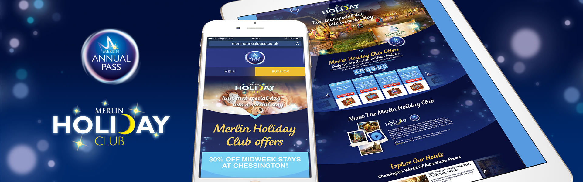 Merlin Holiday Club Website Design